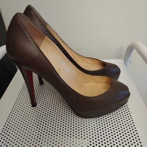 Christian Louboutin pumps peep toe 36.5